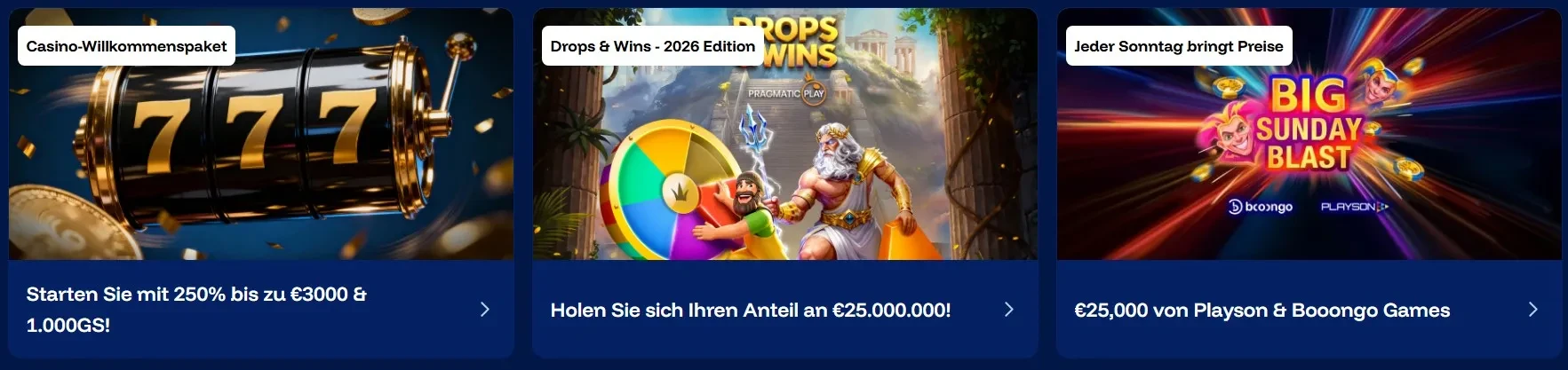 Casino-Willkommenspaket